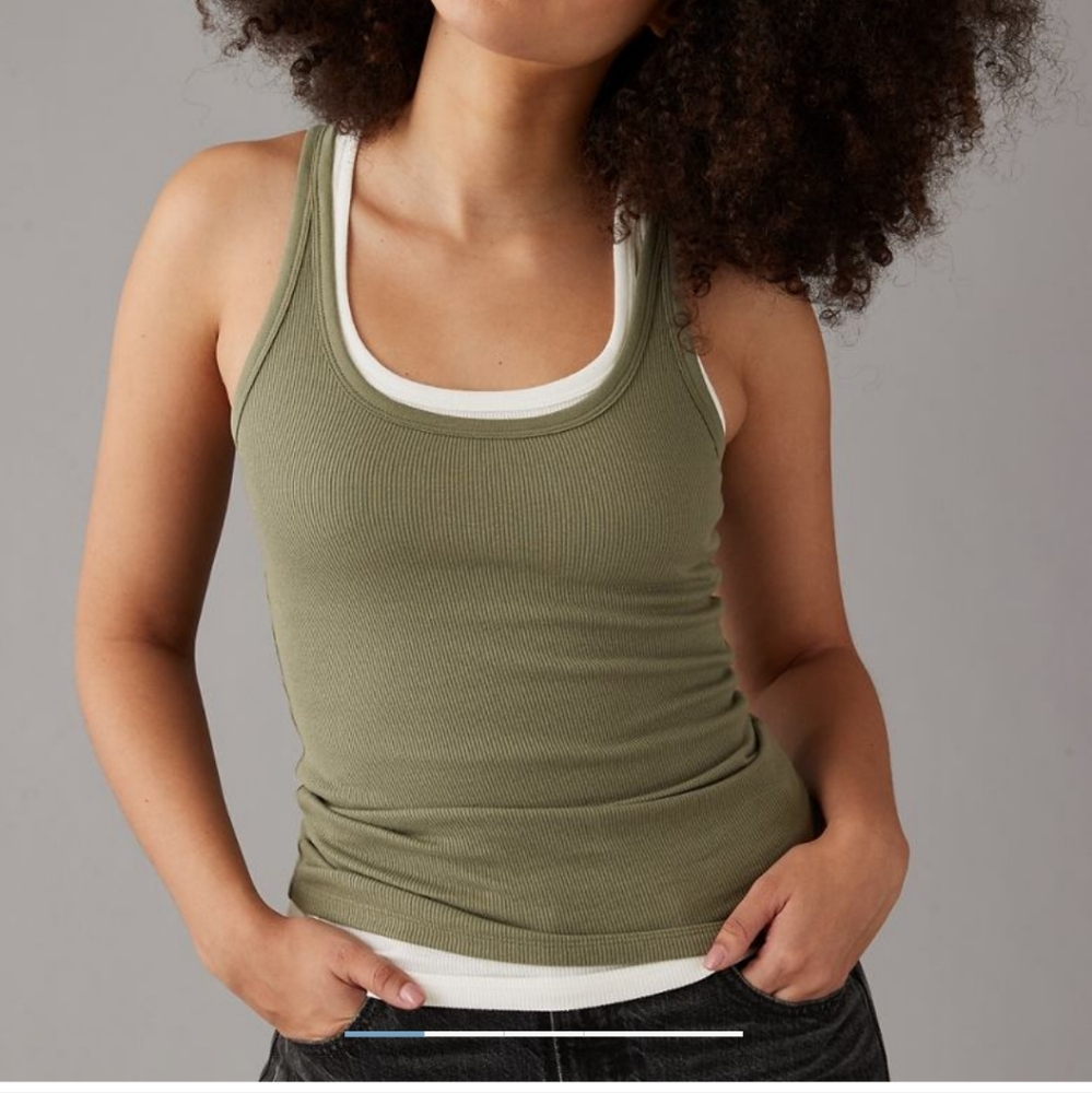 AE boyfriend scoop tank top - Picture 3 of 3